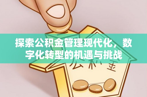 嘉兴探索公积金管理现代化，数字化转型的机遇与挑战