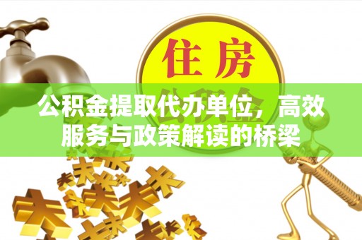 嘉兴公积金提取代办单位，高效服务与政策解读的桥梁
