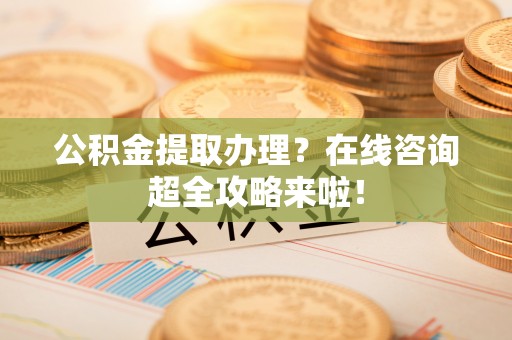 嘉兴公积金提取办理？在线咨询超全攻略来啦！