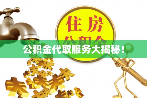 嘉兴公积金代取服务大揭秘！
