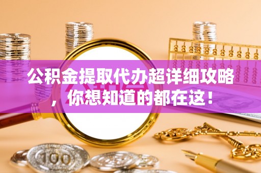嘉兴公积金提取代办超详细攻略，你想知道的都在这！