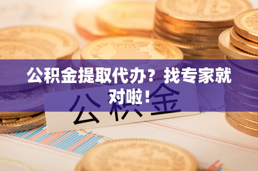 嘉兴公积金提取代办？找专家就对啦！