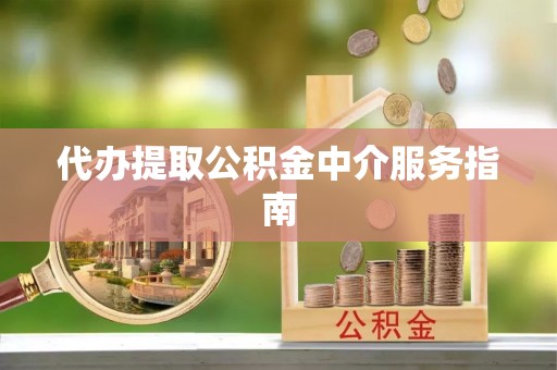 嘉兴代办提取公积金中介服务指南