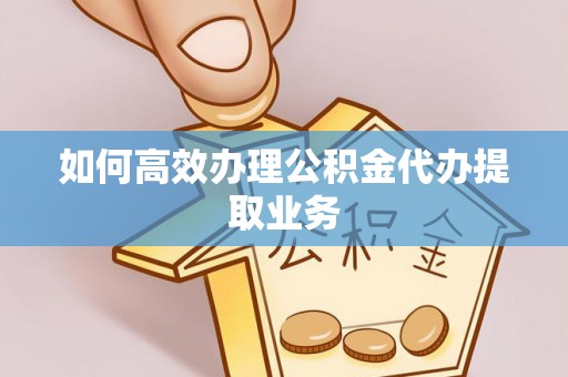 嘉兴如何高效办理公积金代办提取业务