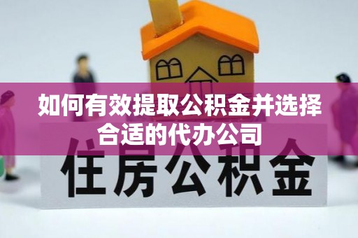 嘉兴如何有效提取公积金并选择合适的代办公司