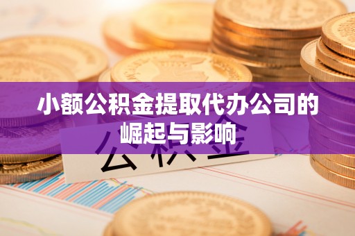 嘉兴小额公积金提取代办公司的崛起与影响