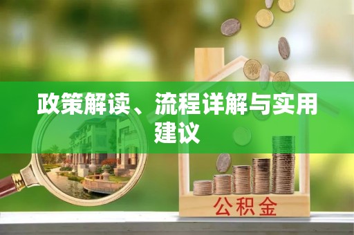 嘉兴政策解读、流程详解与实用建议